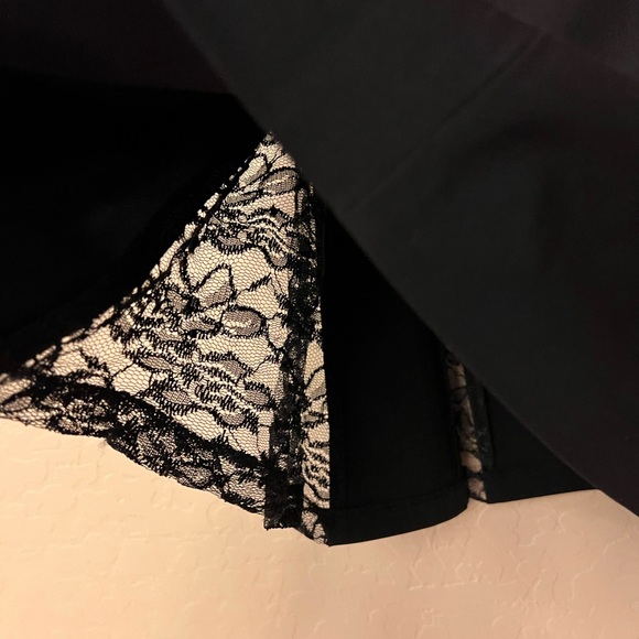 Apostrophe Essentials Black Skirt with Lace Insets - Picture 11 of 15